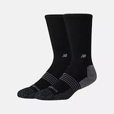 New Balance Pro Train Crew Black Emb Grey Logo 2 Pack Socks