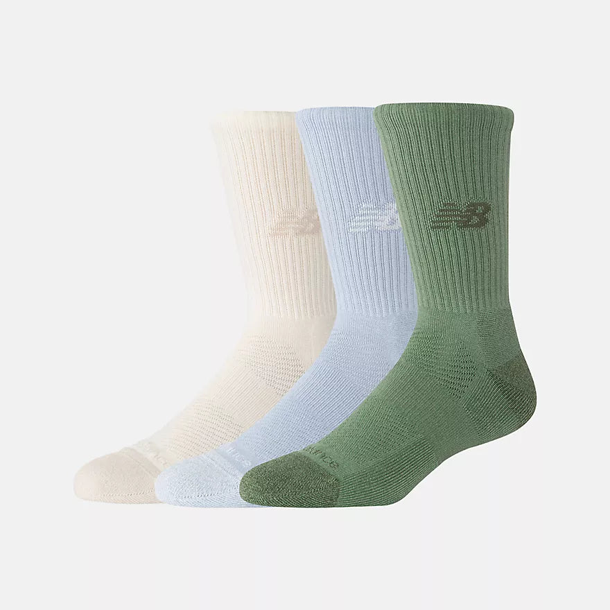 New Balance Active Crew Oregano 3 Pack Socks