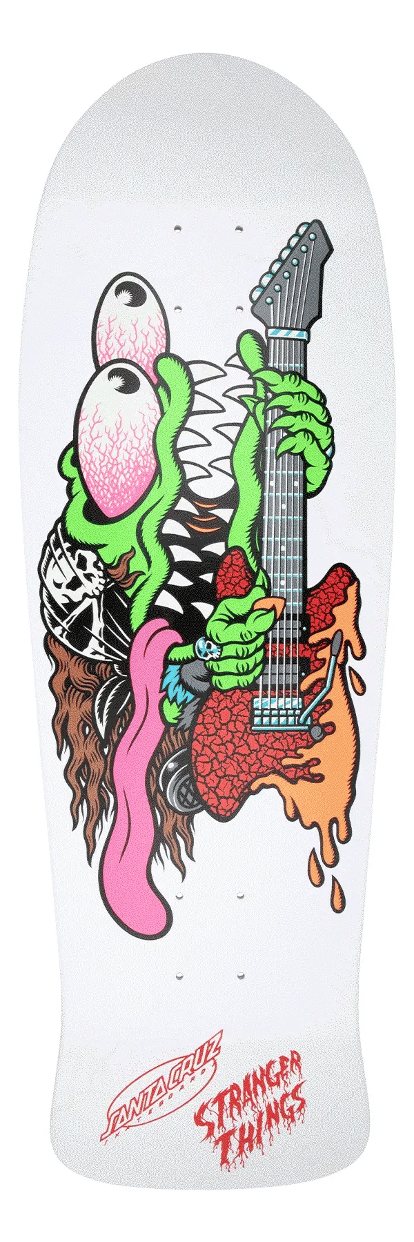 Santa Cruz Stranger Things Meek Slasher Eddie Reveal 10.1" x 31.1" Skateboard Deck