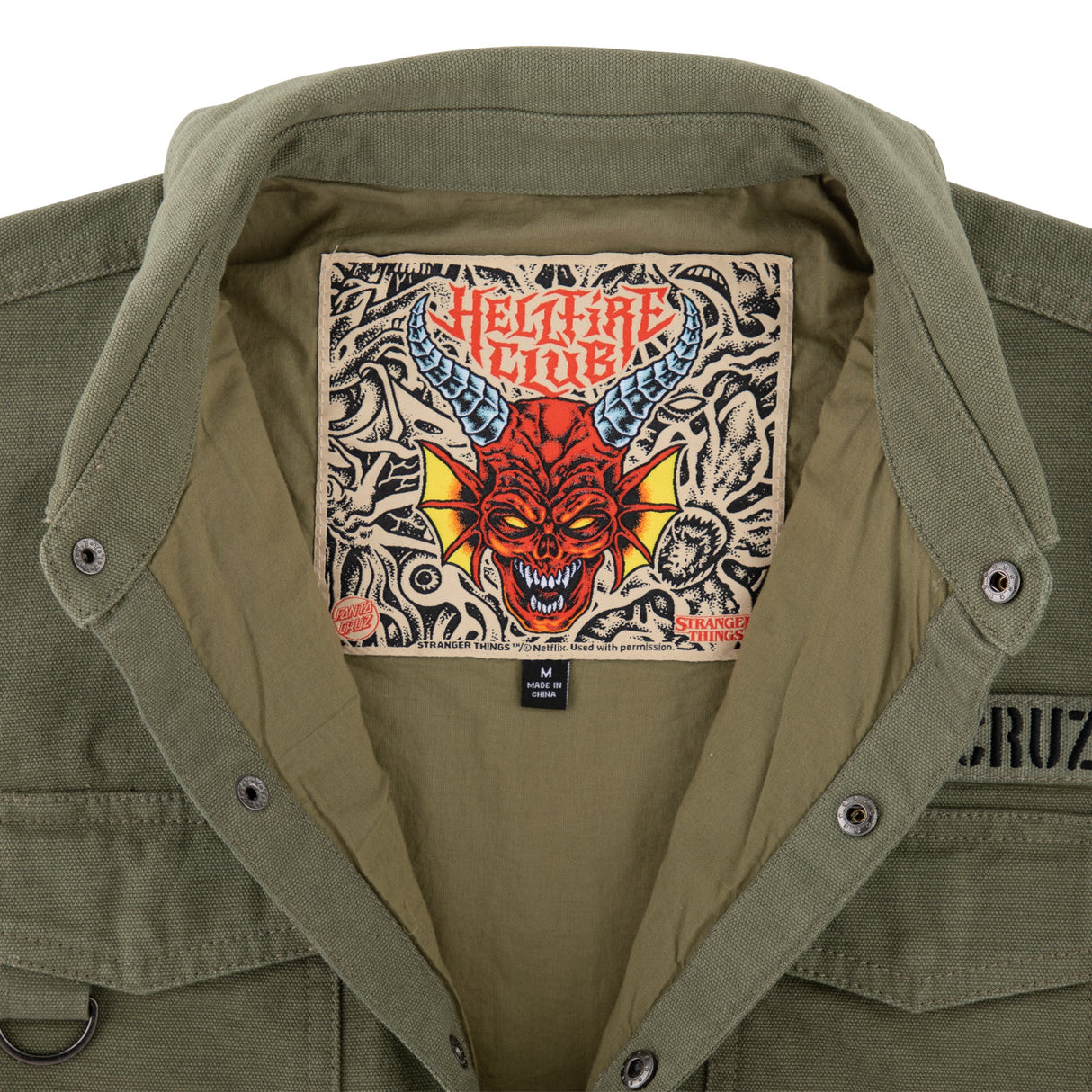 Santa Cruz Stranger Things Crawl Military L/s Jacket