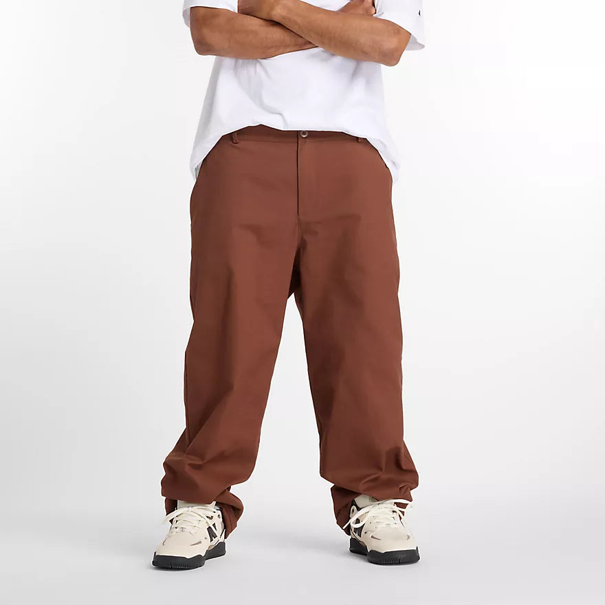 New Balance ワイドテーパードパンツ ブラウン New Balance Numeric Rich Oak Twill Pants – Long Beach Skate Co