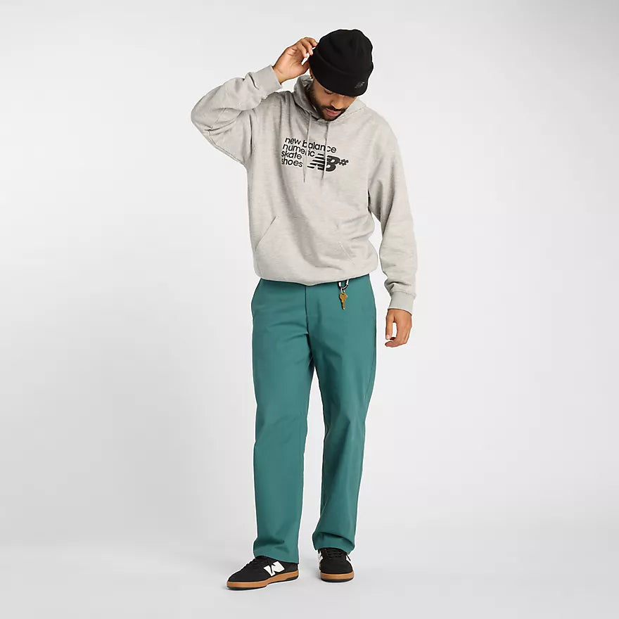 New Balance Numeric Logo Athletic Grey French Terry Hooded Sweatshirt