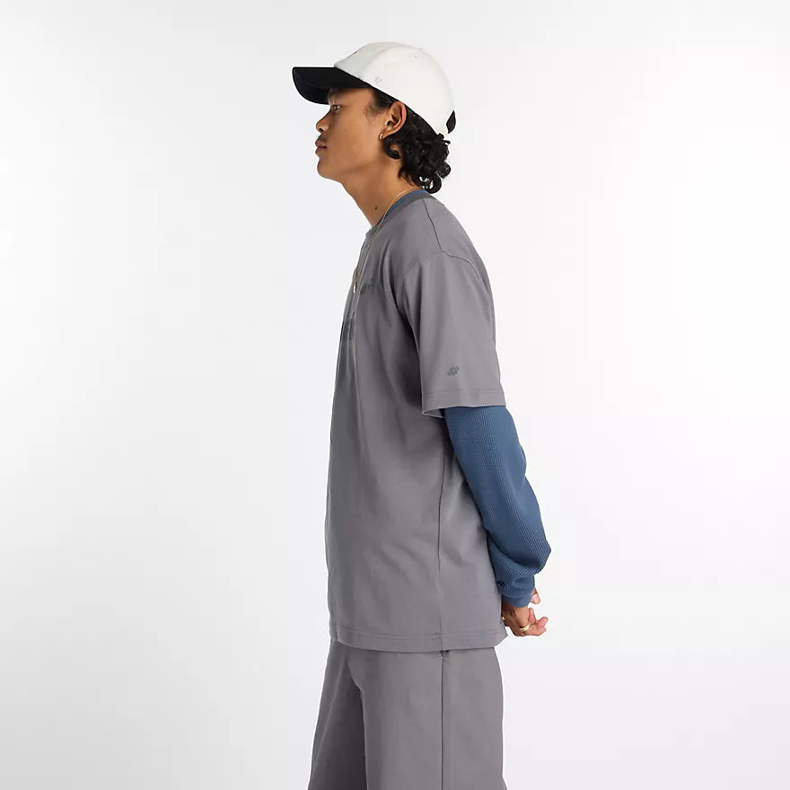 New Balance Numeric Cotton Jersey Castlerock S/s Shirt