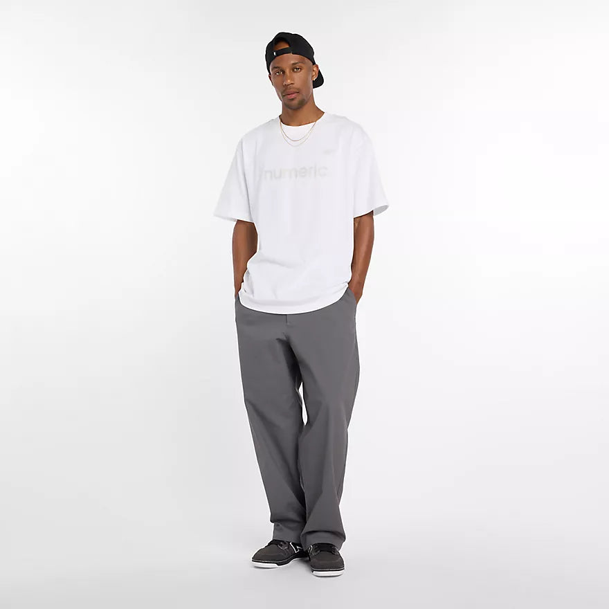 New Balance Numeric Cotton Jersey White S/s Shirt