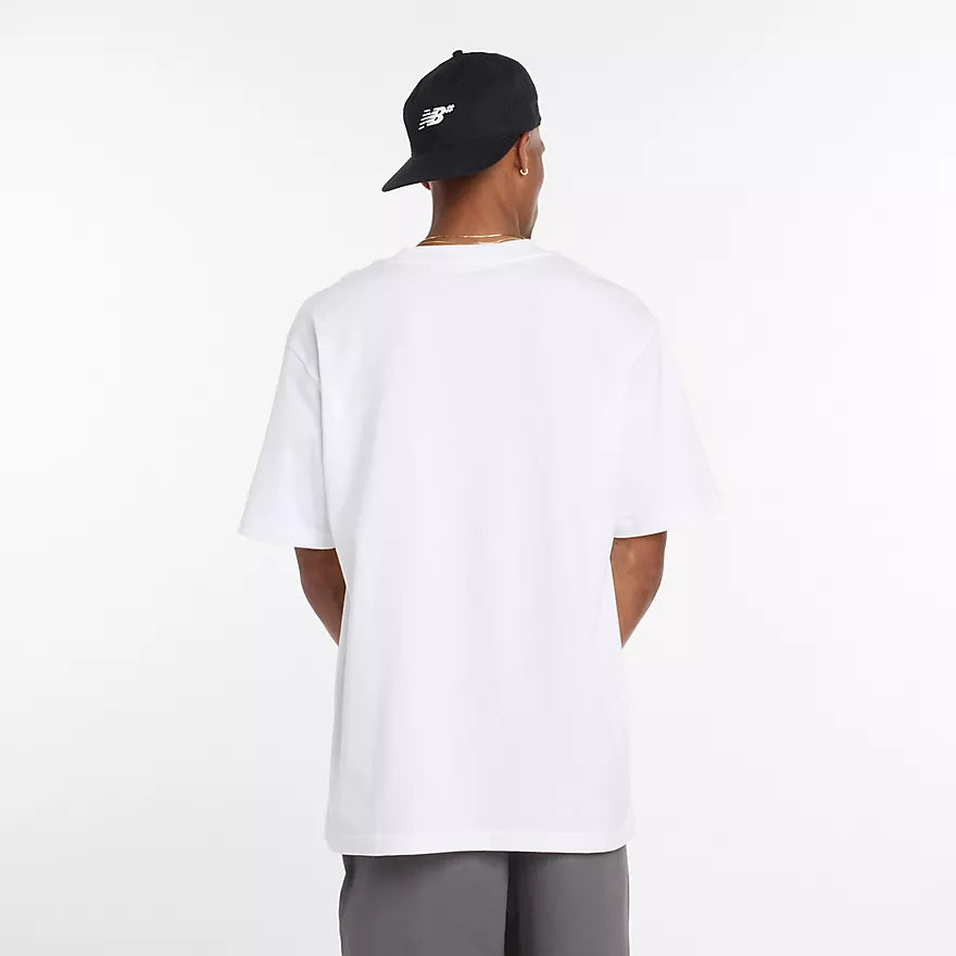 New Balance Numeric Cotton Jersey White S/s Shirt