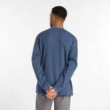 New Balance Numeric Vintage Indigo Waffle Knit L/s Henley
