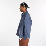 New Balance Numeric Button Up Vintage Indigo L/s Button Up Shirt