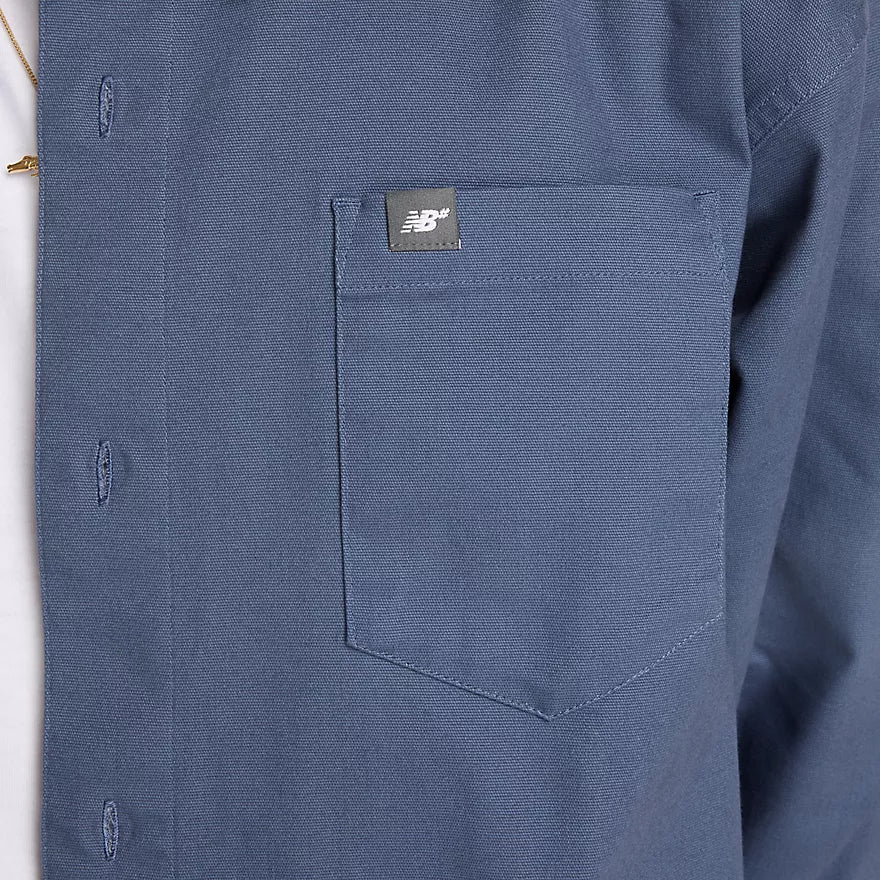 New Balance Numeric Button Up Vintage Indigo L/s Button Up Shirt