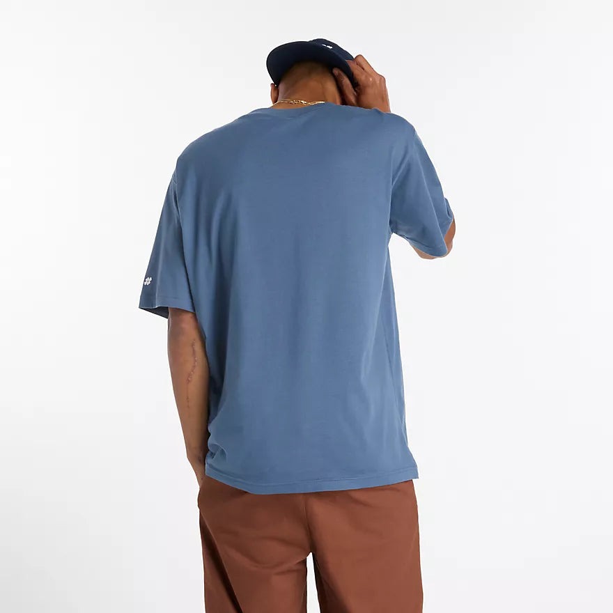 New Balance Numeric Linear Logo Vintage Indigo S/s Shirt