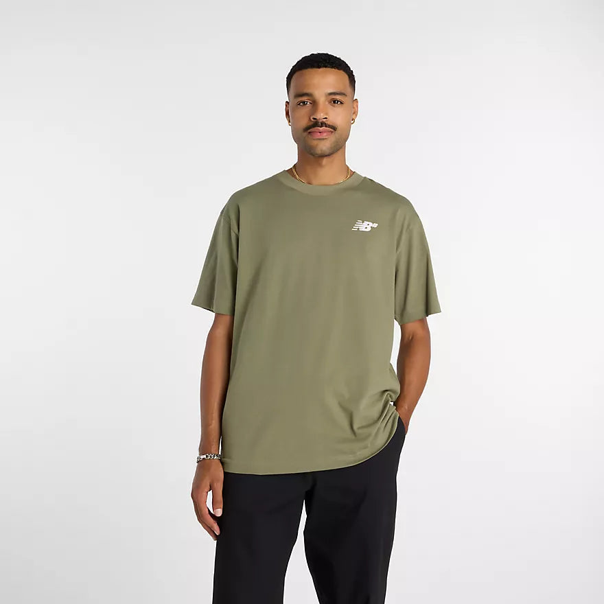 New Balance Numeric Small Logo Dark Olivine S/s Shirt