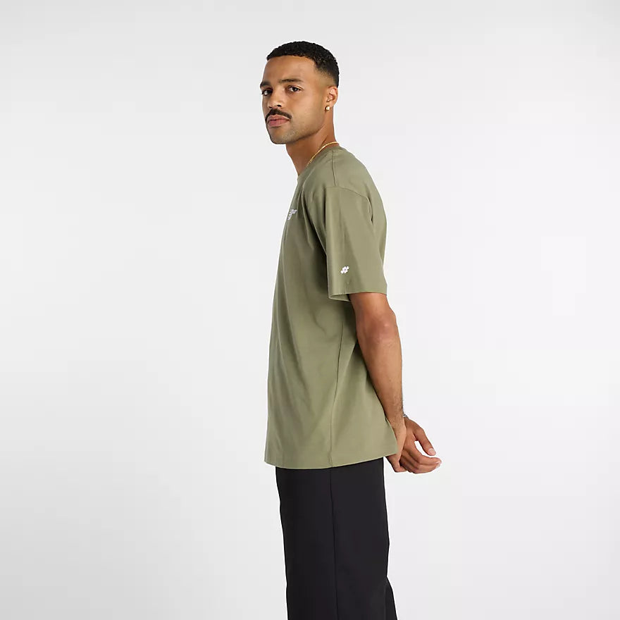 New Balance Numeric Small Logo Dark Olivine S/s Shirt