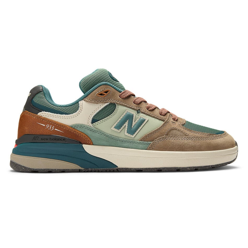 New Balance Numeric 933 Andrew Reynolds Tan Teal Shoes – Long