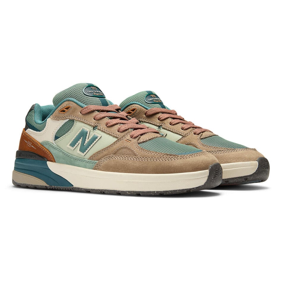 New Balance Numeric 933 Andrew Reynolds Tan Teal Shoes – Long