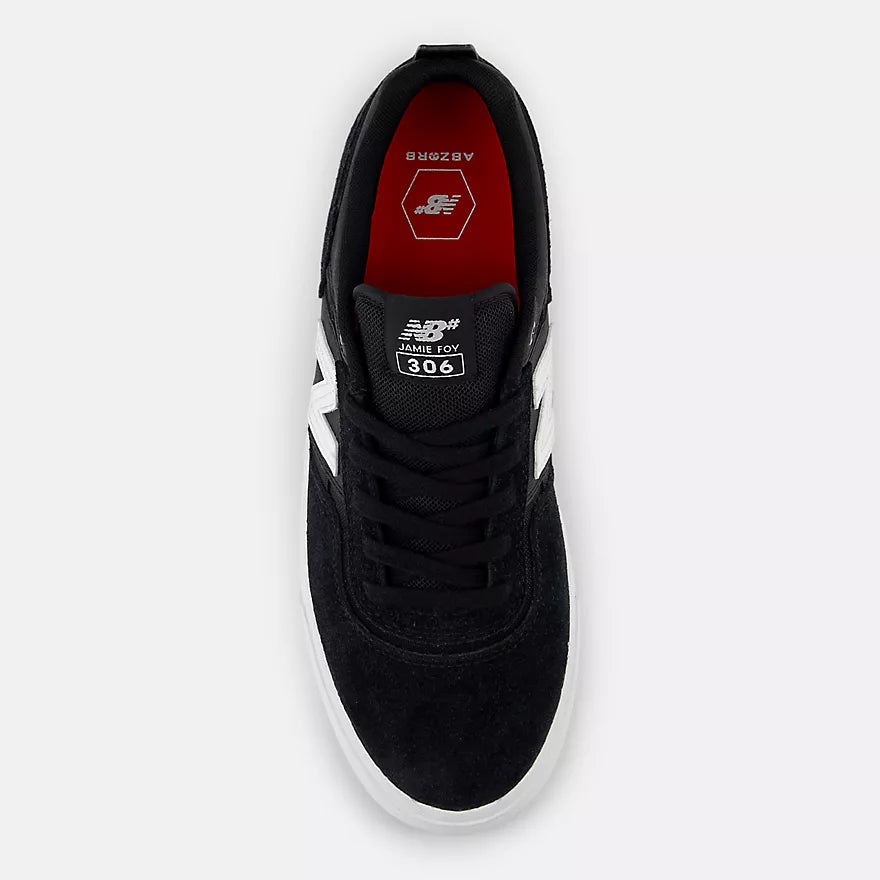 New Balance Numeric 306 Jamie Foy Black/White II Shoes (NM306BLJ