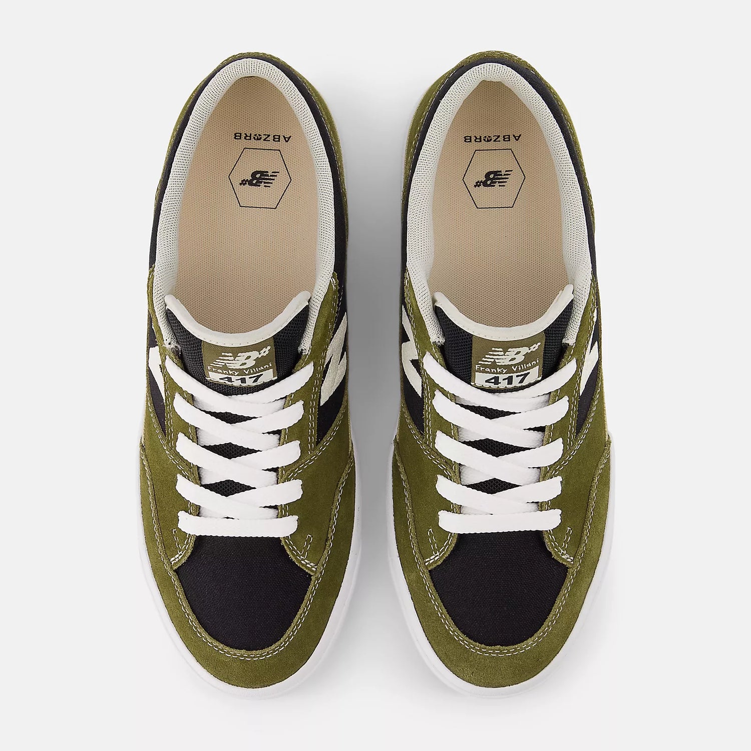 New Balance Numeric 417 Low Franky Dark Olive / Black Shoes New Balance Numeric 417 Low Franky Dark Olive / Black Shoes