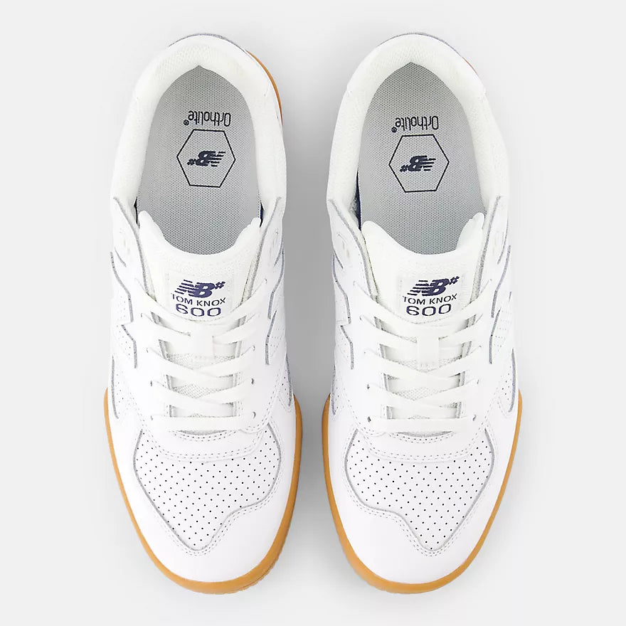 New Balance Numeric 600 Tom Knox White Gum Shoes – Long Beach Skate Co