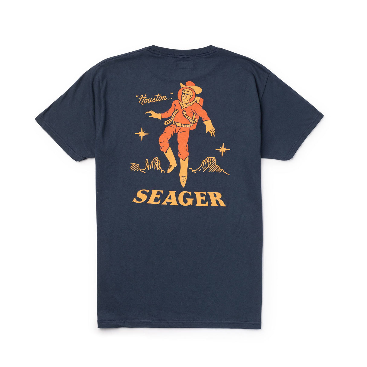 Seager Space Cowboy Navy S/s Shirt