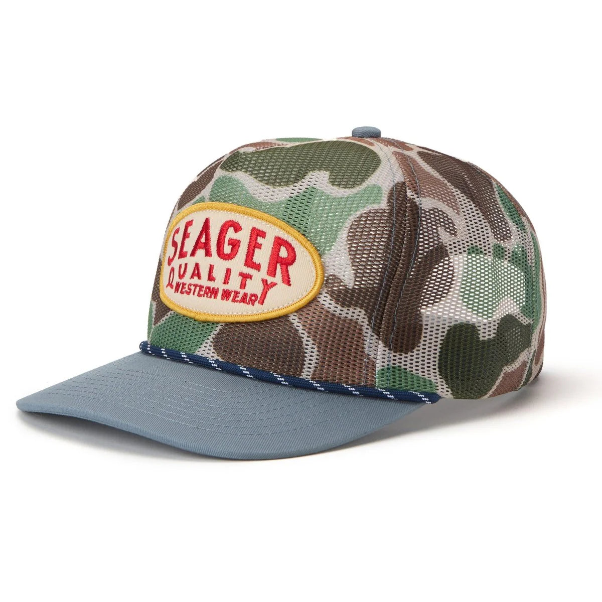 Seager Old Town Camo All Mesh Snapback Hat