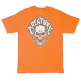 Creature Bonehead Glitch Orange Heavyweight S/s Shirt