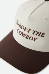 Brixton Forget The Cowboy NP MP Chocolate Off White Snapback Hat