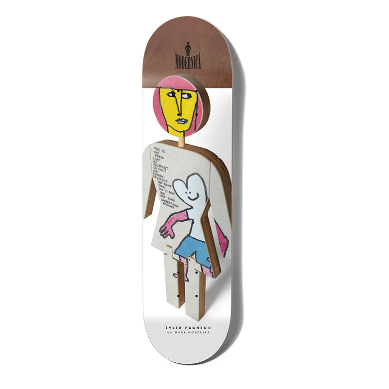 Girl Pacheco Modernica Twin Tail Skateboard Deck