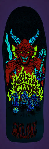 Santa Cruz Stranger Things Knox Hellfire Pit 10.07" x 31.27" Skateboard Deck