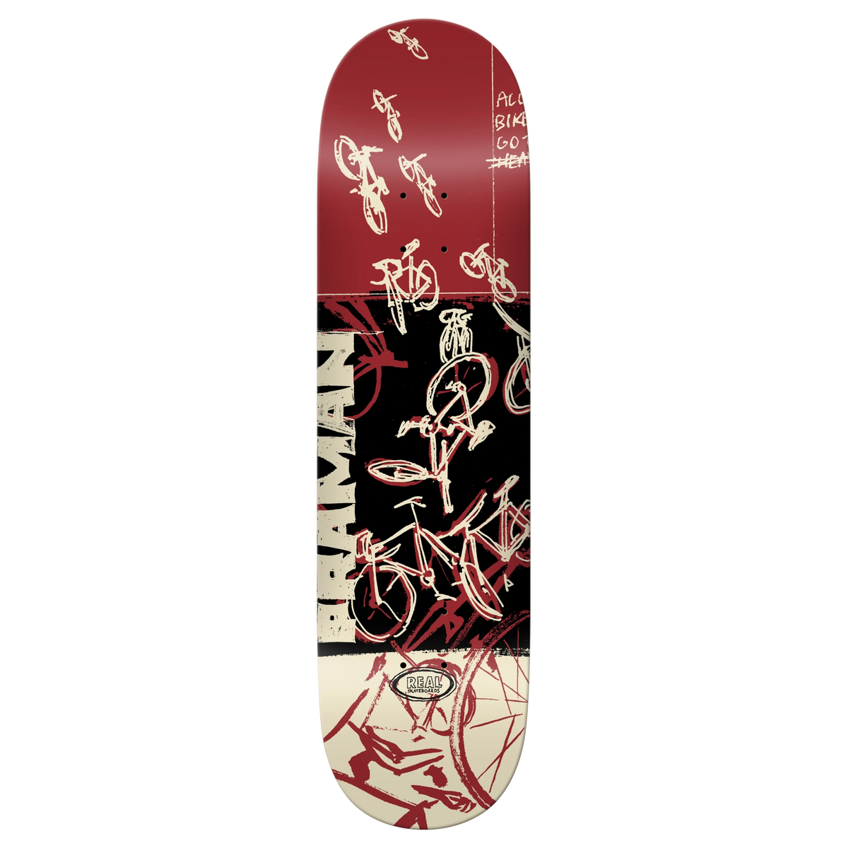 Real Praman Bike Purgatory 8.25" Skateboard Deck