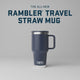 Yeti Rambler 30 oz Straw Travel Mug Navy