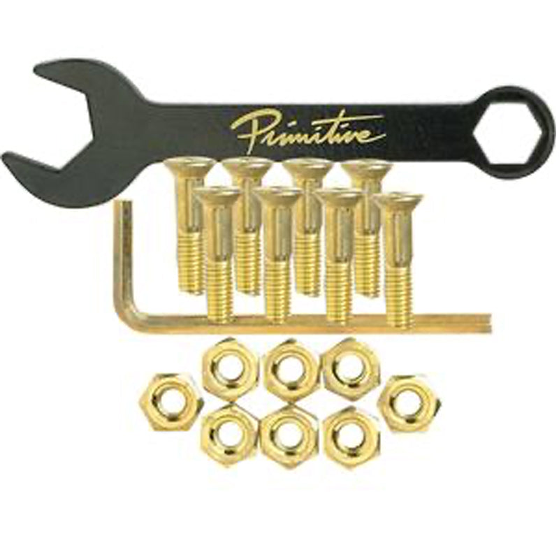Primitive 7/8" Gold Tool Combo Allen Bolts