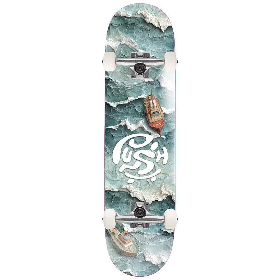 Push Ocean First Push Blue 7.0" Complete Skateboard