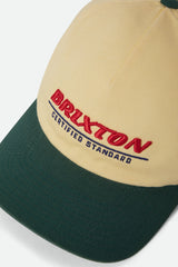 Brixton Certified LP Washed Celestial Yellow Teal Snapback Hat