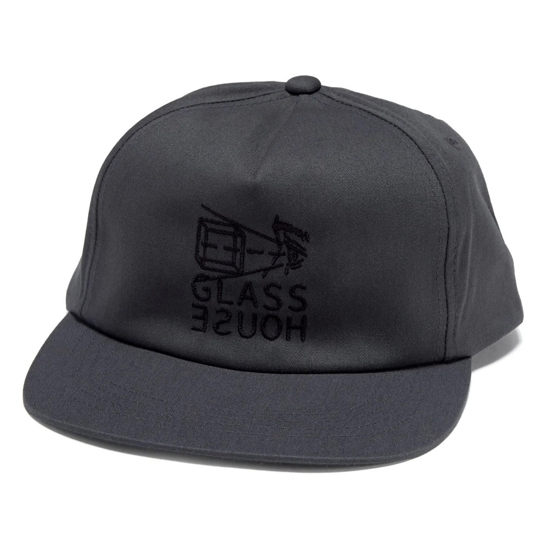 Glass House Projection Charcoal Snapback Hat