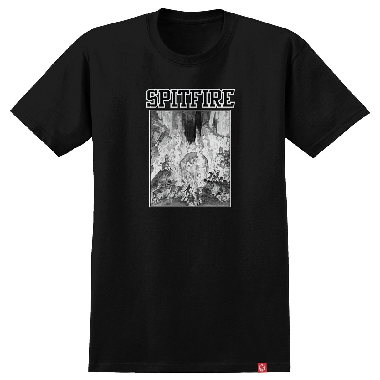 Spitfire Inferno Black S/s Shirt