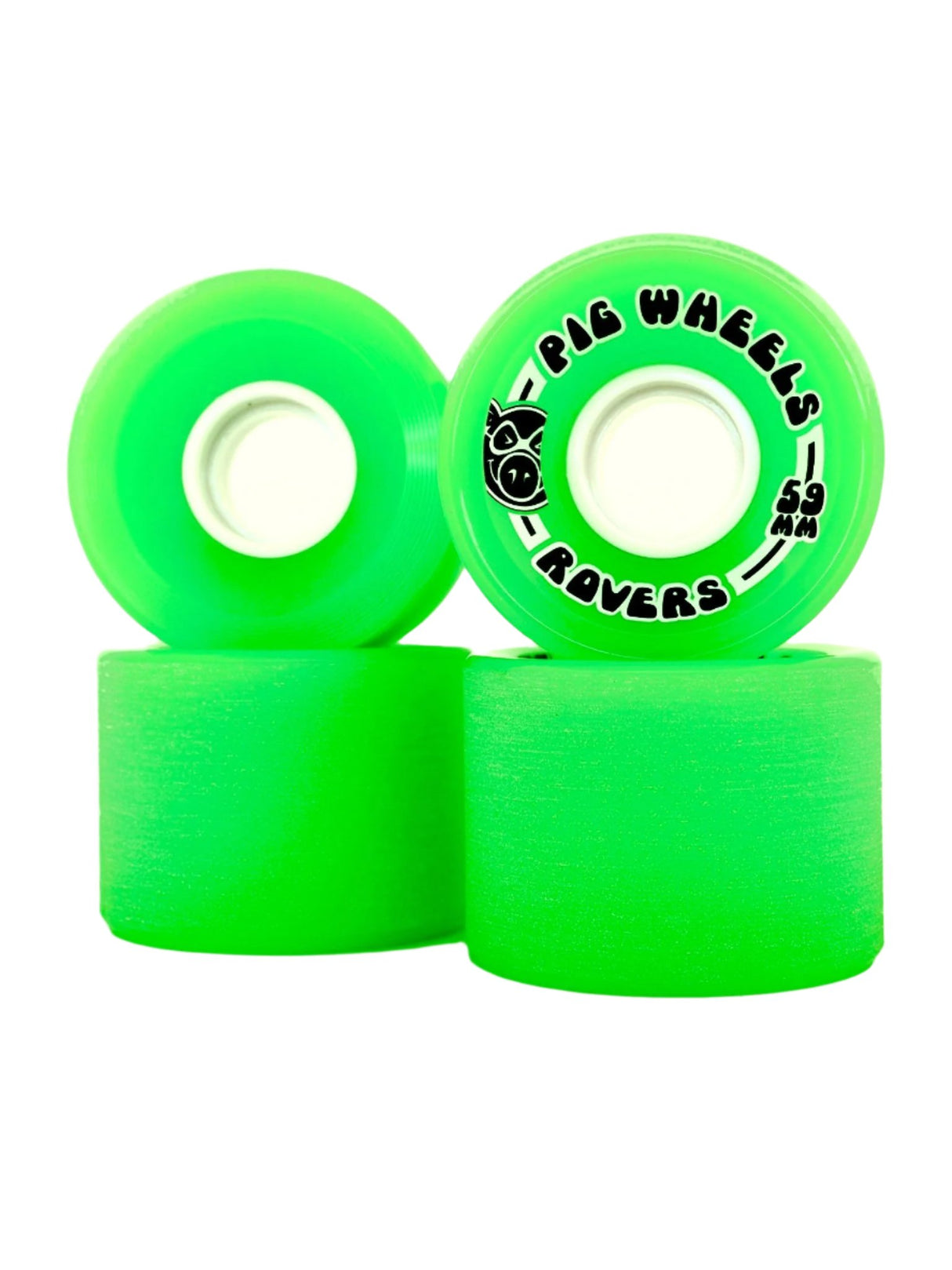 Pig Rover 85a 59mm Green Cruiser Skateboard Wheels