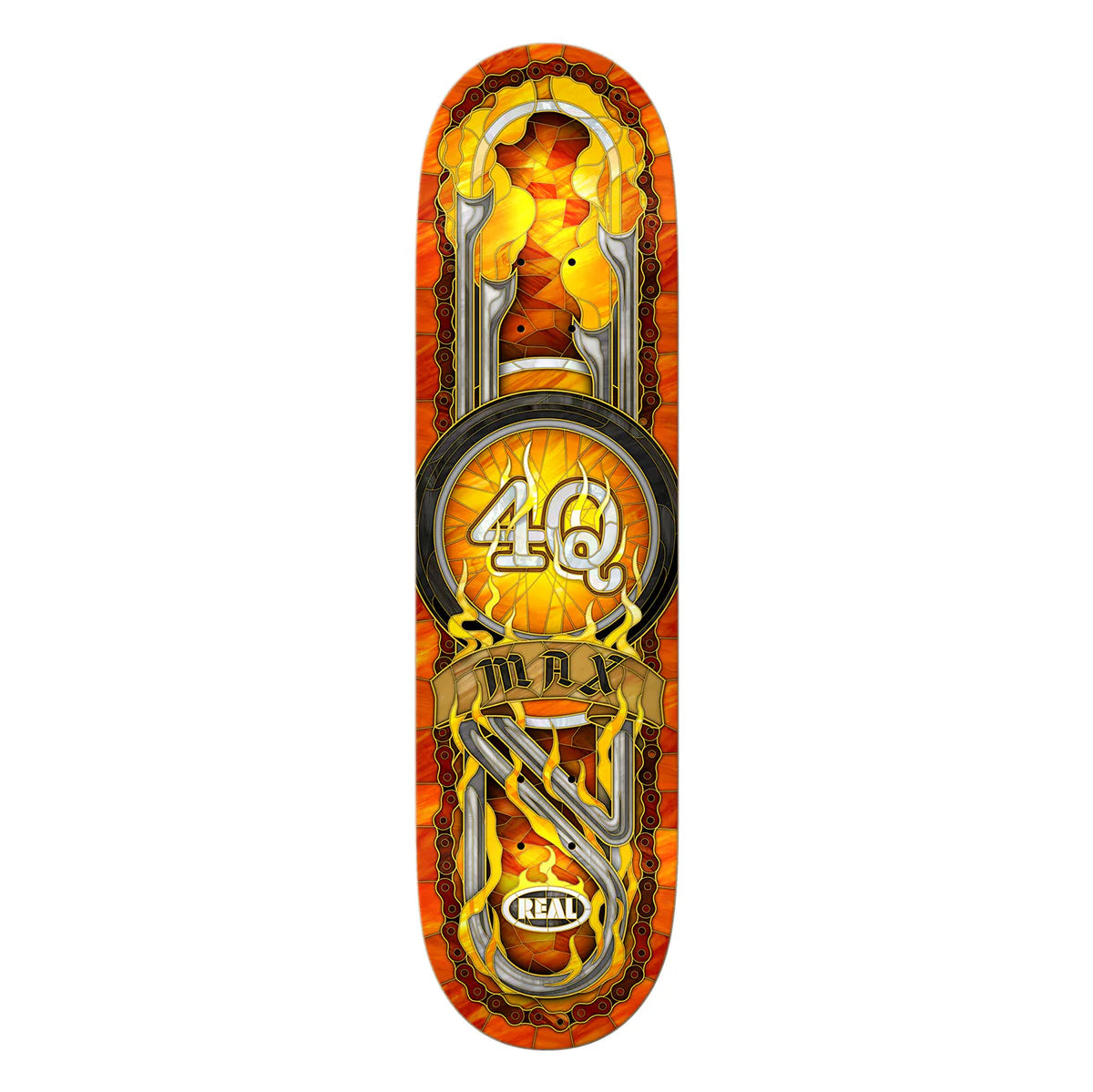 Real Max Schaff 4Q Cathedral 8.5" Skateboard Deck