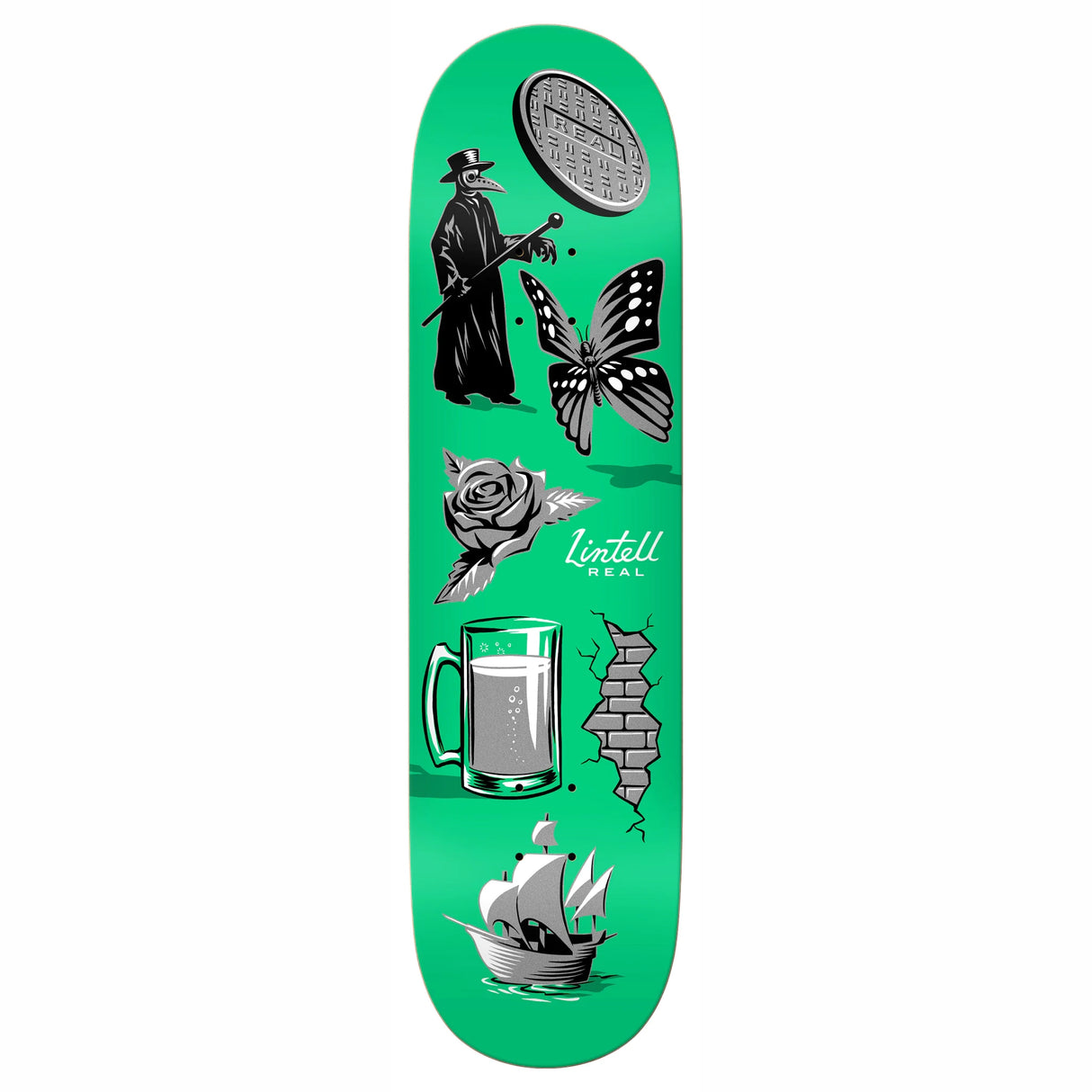 Real Lintell Revealing 8.28" Skateboard Deck