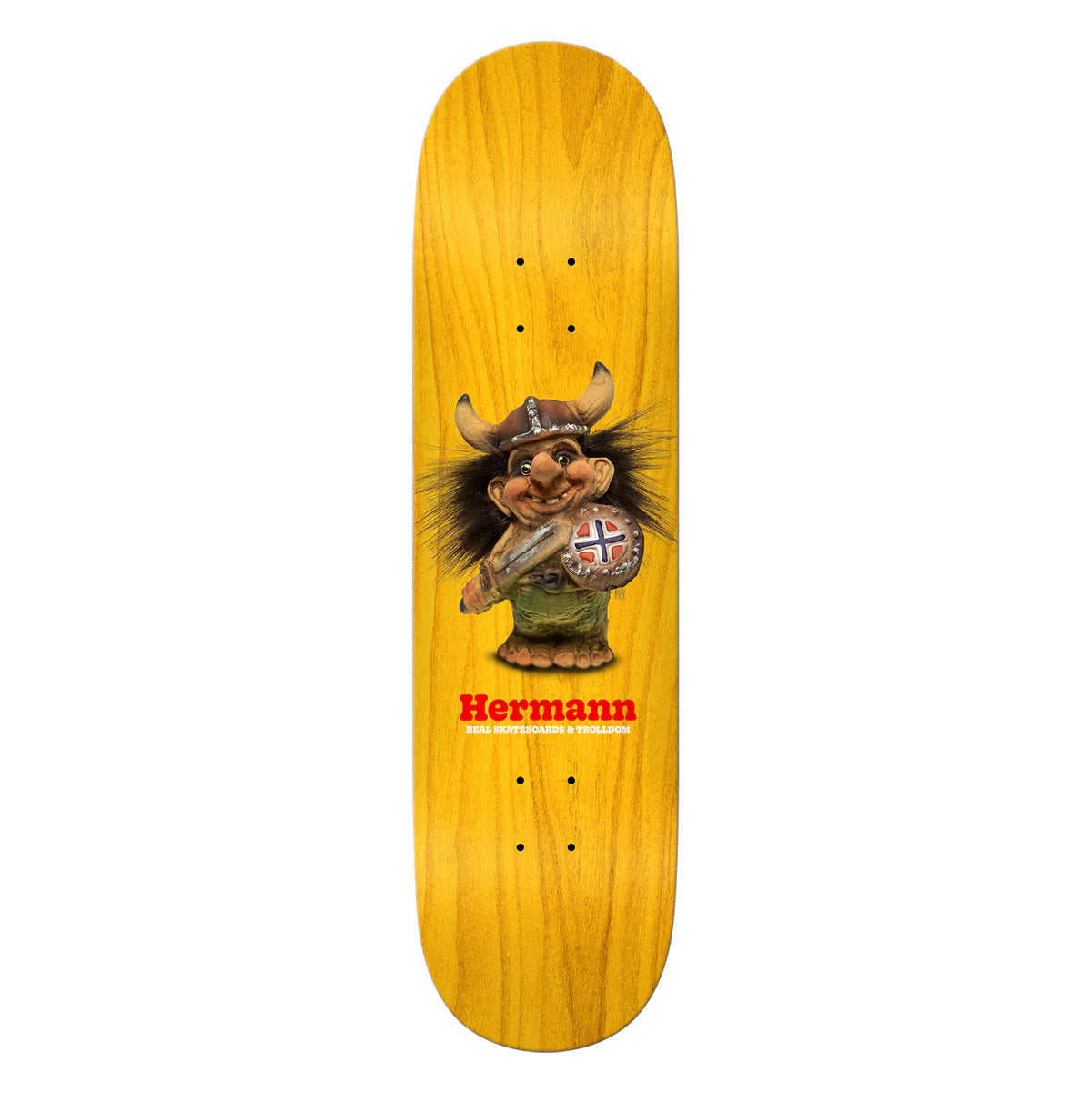 Real Hermann Stene Trolldom 8.5" Assorted Stain Skateboard Deck
