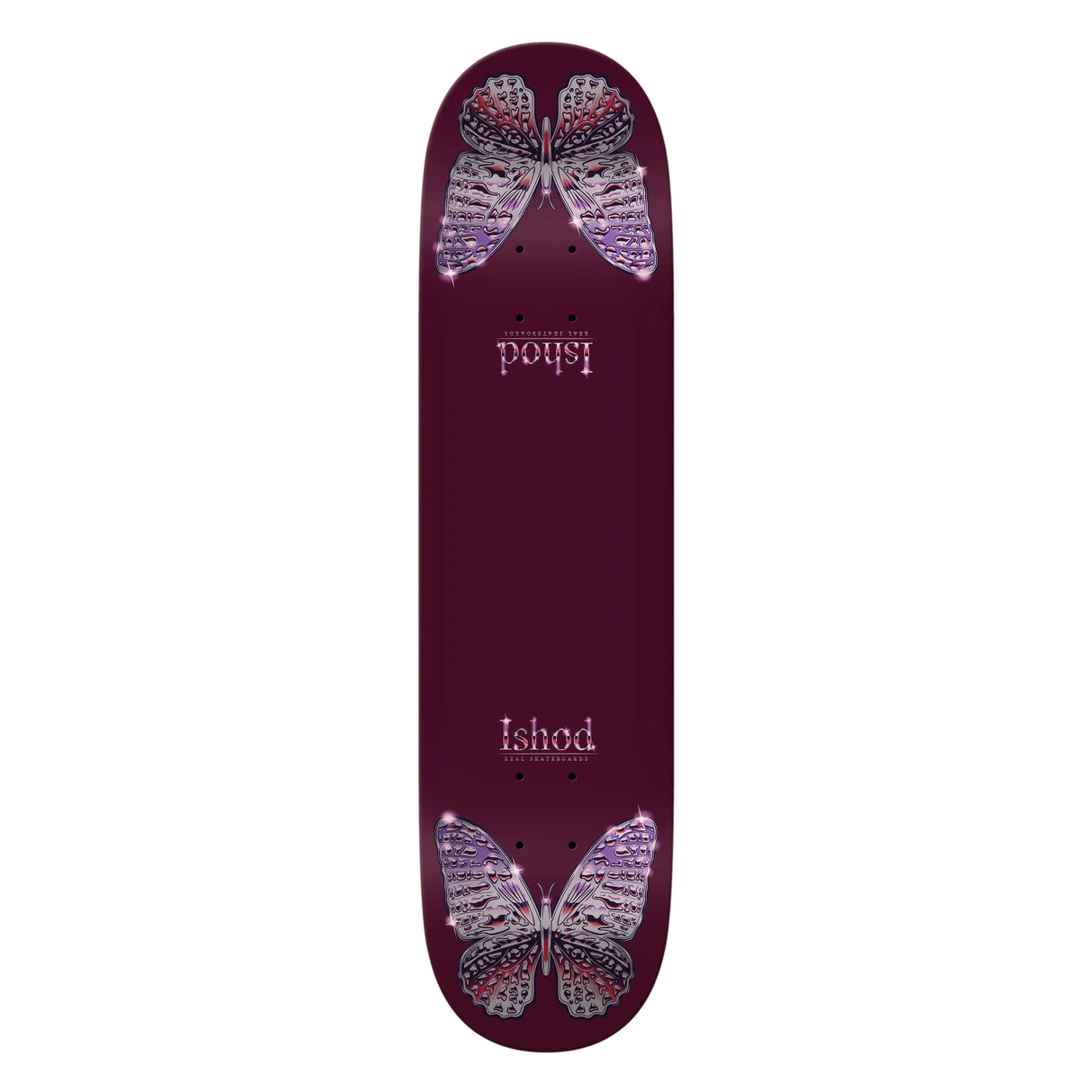 Real Ishod Wair Mariposa Redux 8.0" Twin Tail Skateboard Deck