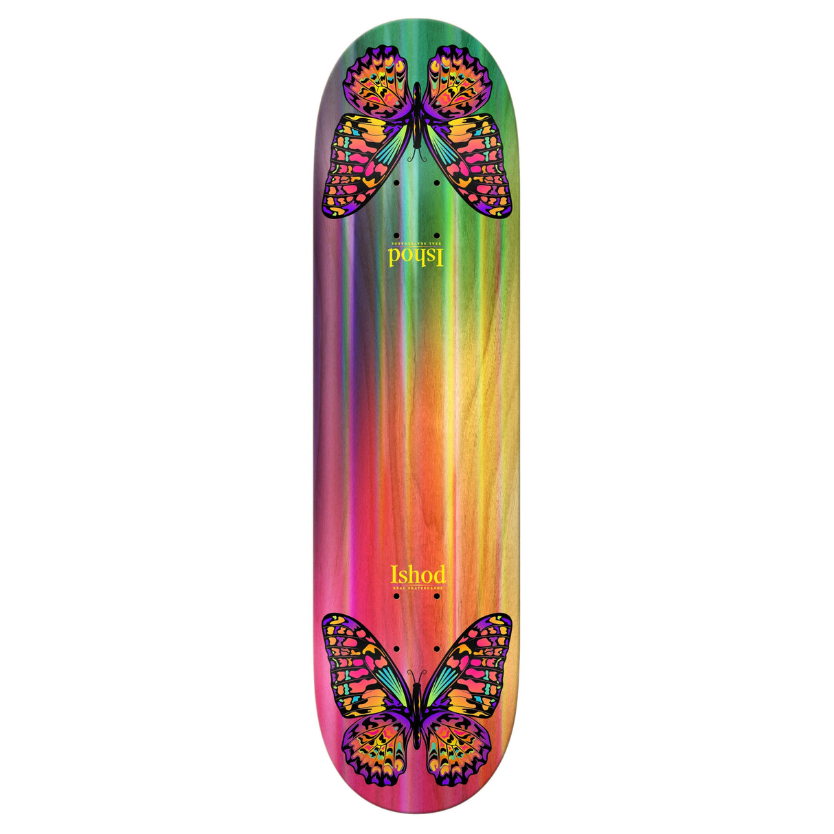 Real Ishod Rainbow Monarch Twin Tail 8.5" Skateboard Deck