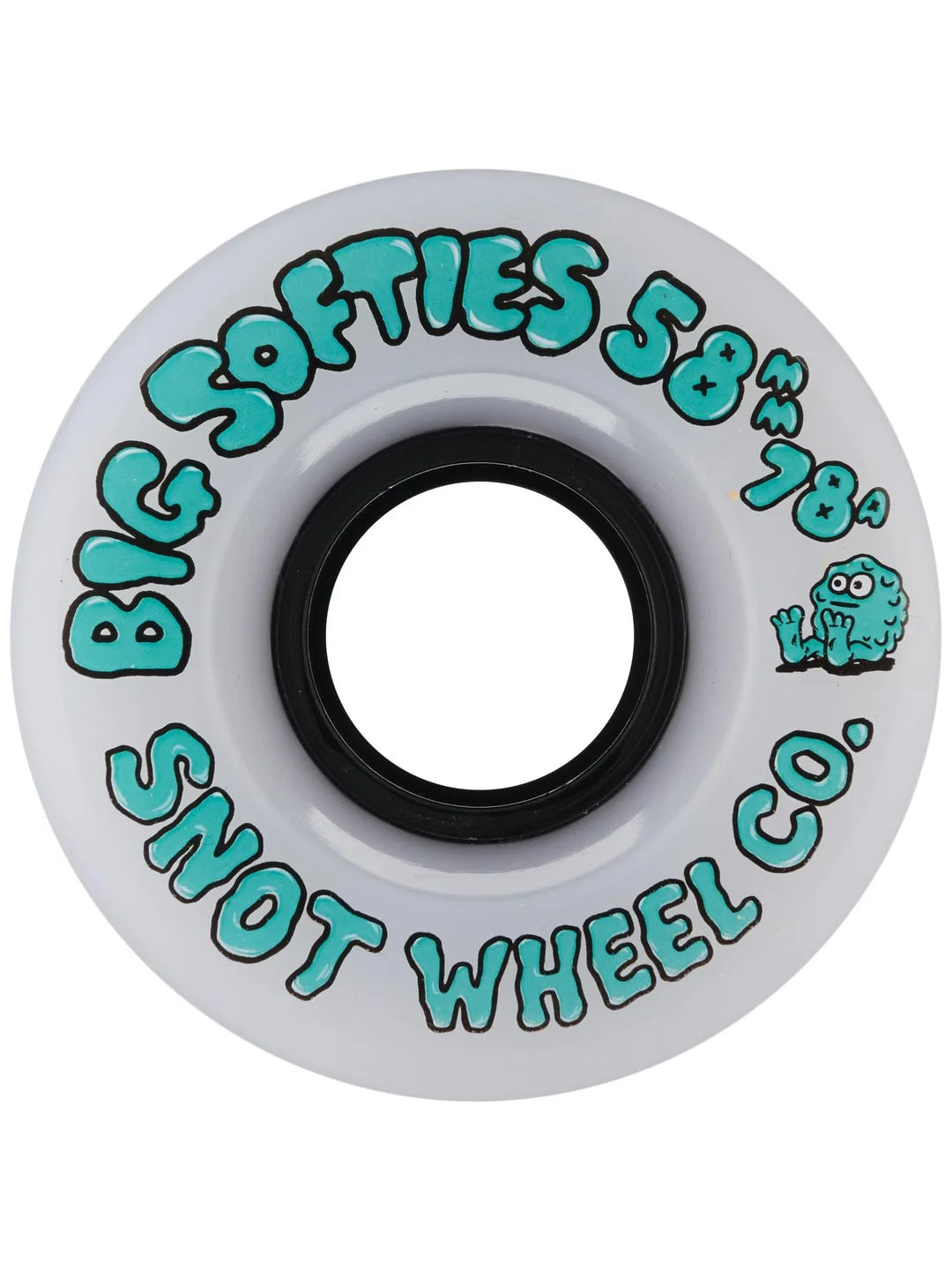 Snot Big Softies Black Core 58mm 78a Cruiser Wheels