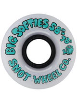 Snot Big Softies Black Core 58mm 78a Cruiser Wheels