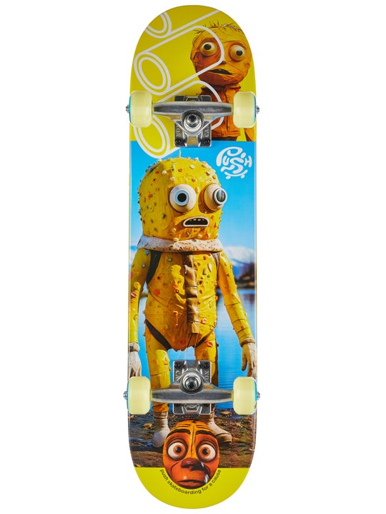 Push Yellow Man First Push Yellow 7.25" Complete Skateboard