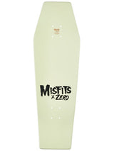 Zero X Misfits Coffin Fiend Glow In The Dark 9.5" Shaped Skateboard Deck