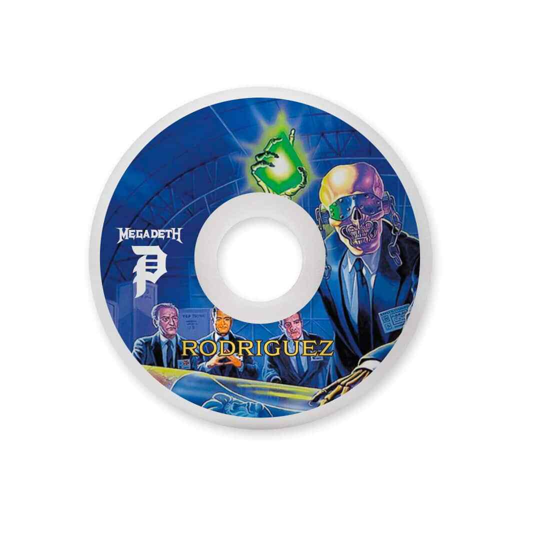 Primitive x Megadeth Rust In Peace White 52mm Skateboard Wheels