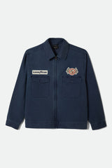 Brixton Goodyear Trademark Washed Navy Lightweight Jacket