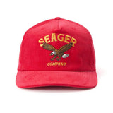 Seager Bradley Red Corduroy Snapback Hat