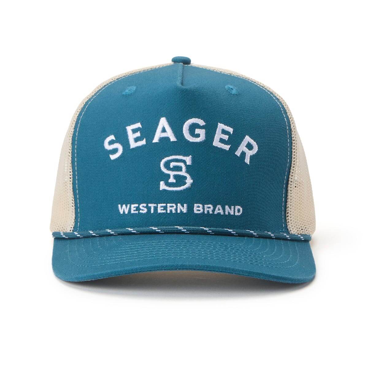 Seager Branded Blue Trucker Snapback Hat