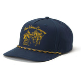 Seager Los Rios Canvas Navy Snapback Hat