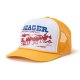 Seager Pack Mule Yellow Cream Snapback Hat