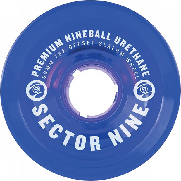 Sector Nine Nineballs Blue 69mm 78a Cruiser Skateboard Wheels
